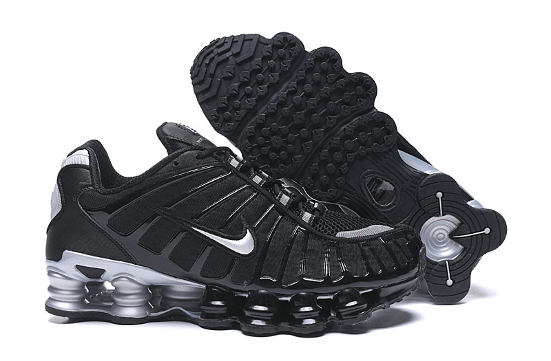 Nike Shox TL Men's Shoes Black Silver-06